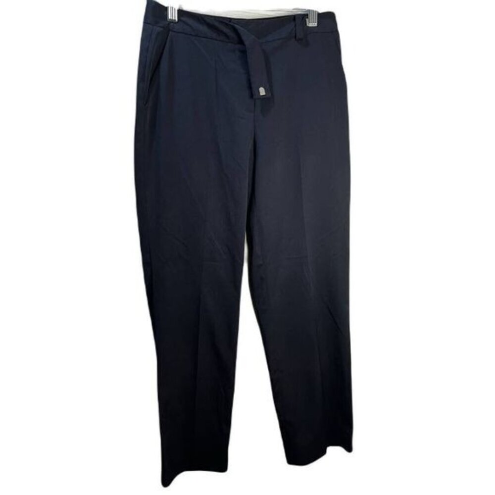 Talbots Petite Relaxed Trouser Pants Navy‎ Blue Size 2